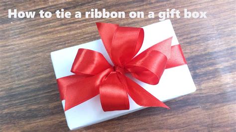 gift ribbon how to tie